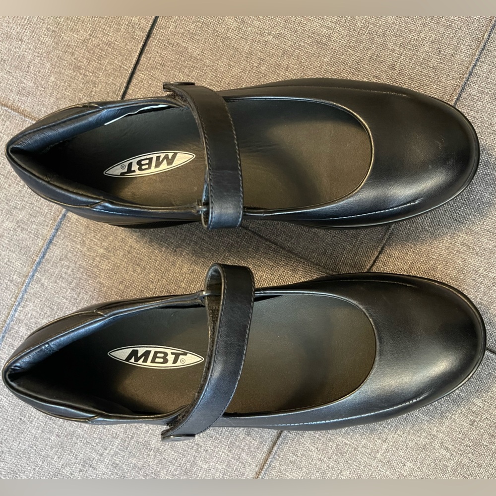 Women’s MBT Sirima Mary Jane Black Leather Dress Shoe size EUR 36/US 5-5.5